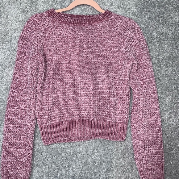 Altar'd State Alice Chenille Pink Sweater - Picture 3 of 5